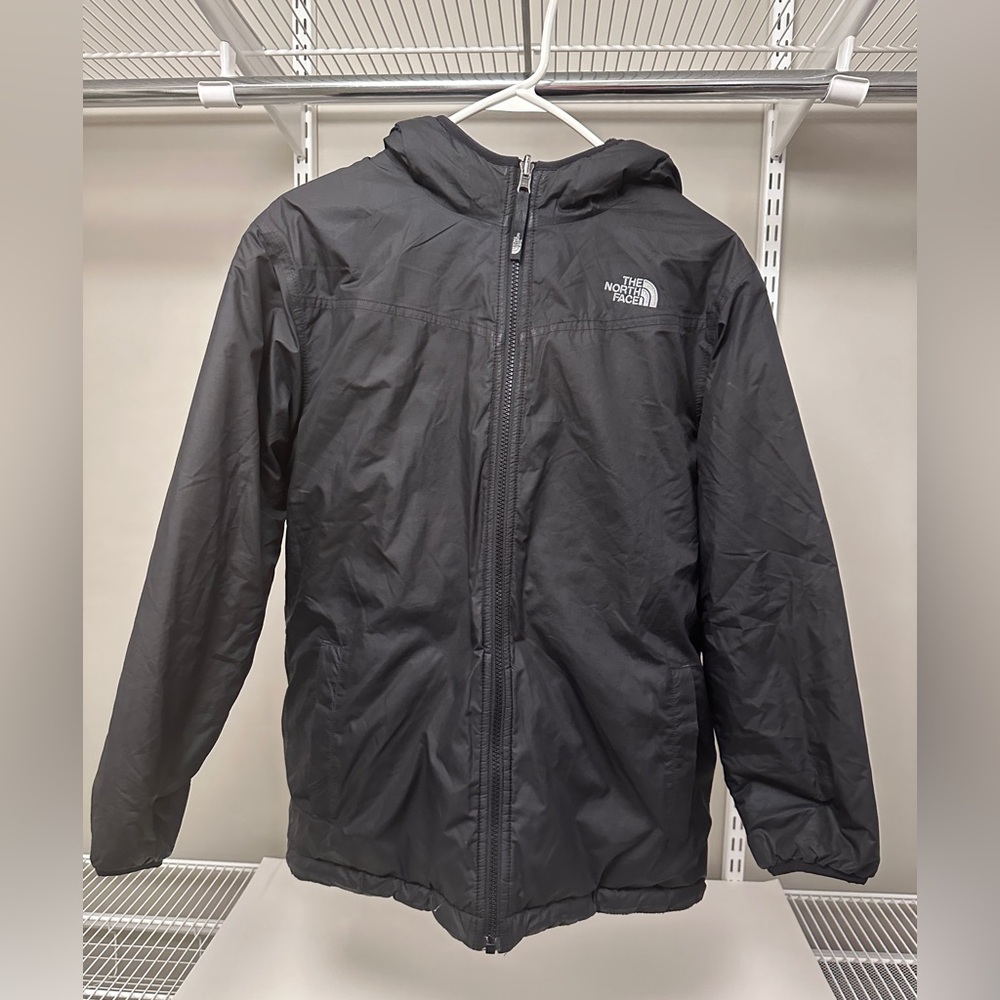 The North Face men's small black Hooded Jacket reversible